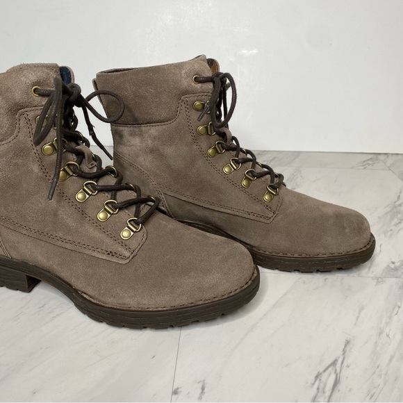New! Born Codi Gray Suede Lace Up Boot 8 1/2 M - Picture 9 of 14